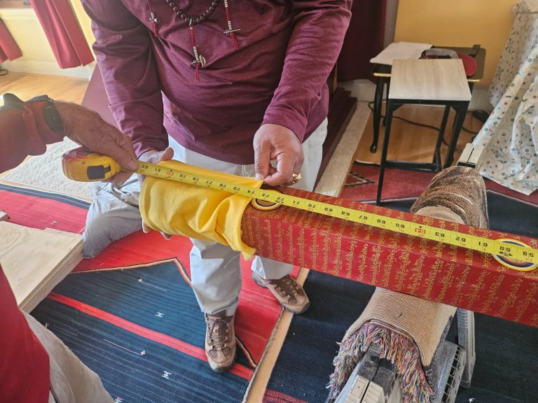 Preparing contents for the Stupa construction