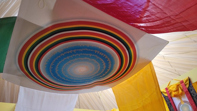 Stupa Prep Mandala Roof